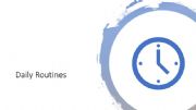 English powerpoint: Daily Routines