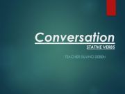 English powerpoint: Conversation Stative Verbs