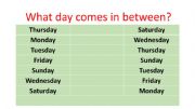 English powerpoint: Days of the week