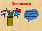 English powerpoint: democracy