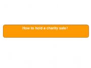 English powerpoint: hold a charity sale