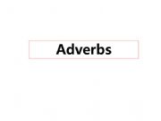 English powerpoint:   exercise about adverbs  