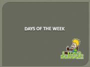 English powerpoint: Days of the week
