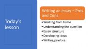 English powerpoint: Writing an essay - Pros and Cons