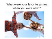 English powerpoint: Childhood games and Used to