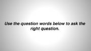 English powerpoint: question words practice