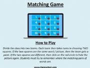 English powerpoint: Matching Game