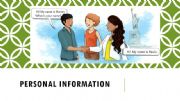 English powerpoint: Giving personal information