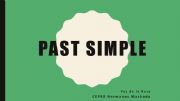 English powerpoint: PAST SIMPLE BASIC
