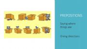 English powerpoint: Prepositions of place & Direction