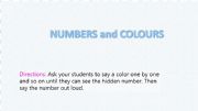 English powerpoint: Numbers and Colours - HIDDEN PICTURE