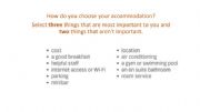 English powerpoint: Accommodation and Travel