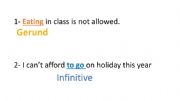 English powerpoint: gerunds and infinitives