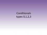 English powerpoint: CONDITIONALS