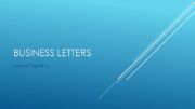 English powerpoint: business letters