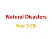 English powerpoint: natural disasters 