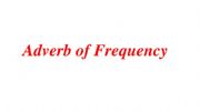 English powerpoint: Adverbs of frequency
