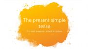 English powerpoint: The present simple tense