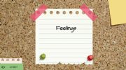 English powerpoint: Feelings PPT speaking and drawing exercise