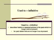 English powerpoint: Used to + Infinitive