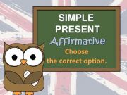 English powerpoint: Simple Present Affirmative Activity
