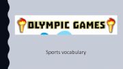 English powerpoint: Olympics Sports vocabulary
