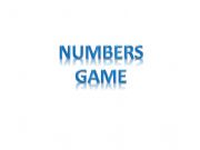 English powerpoint: Numbers