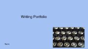 English powerpoint: writing portfolio