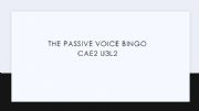 English powerpoint: The Passive Voice Bingo