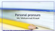 English powerpoint: Personal pronouns 