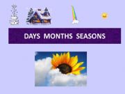 English powerpoint: Learn about the days the months birthday the seasons