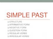 English powerpoint: Past simple presentation