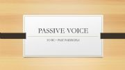 English powerpoint: passive voice
