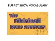 English powerpoint: teaching about bullying using puppets