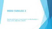 English powerpoint: Word Families 3