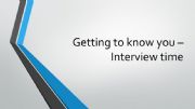 English powerpoint: Job interview