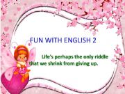 English powerpoint: fun with english