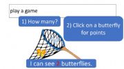 English powerpoint: Catch a Butterfly game
