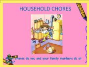 English powerpoint: household chores