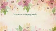 English powerpoint: Helping Verbs
