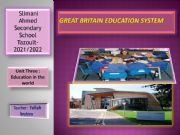 English powerpoint: Educational system in Great Britain