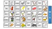 English powerpoint: Pelmanism or matching game - animals
