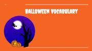 English powerpoint: Advance Halloween Vocabulary
