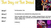 English powerpoint: The Day of the Dead (Tradition)