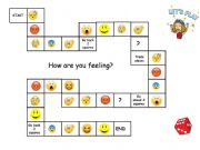 English powerpoint: Feelings board game