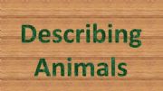 English powerpoint: Adjectives for animals