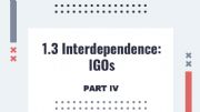English powerpoint: Interdependence IGOs  Part IV