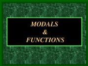 English powerpoint: Bac pupils.modals WITH FUNCTIONS