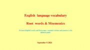 English powerpoint: Vocabulary_3_2021