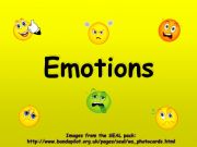 English powerpoint: emotions